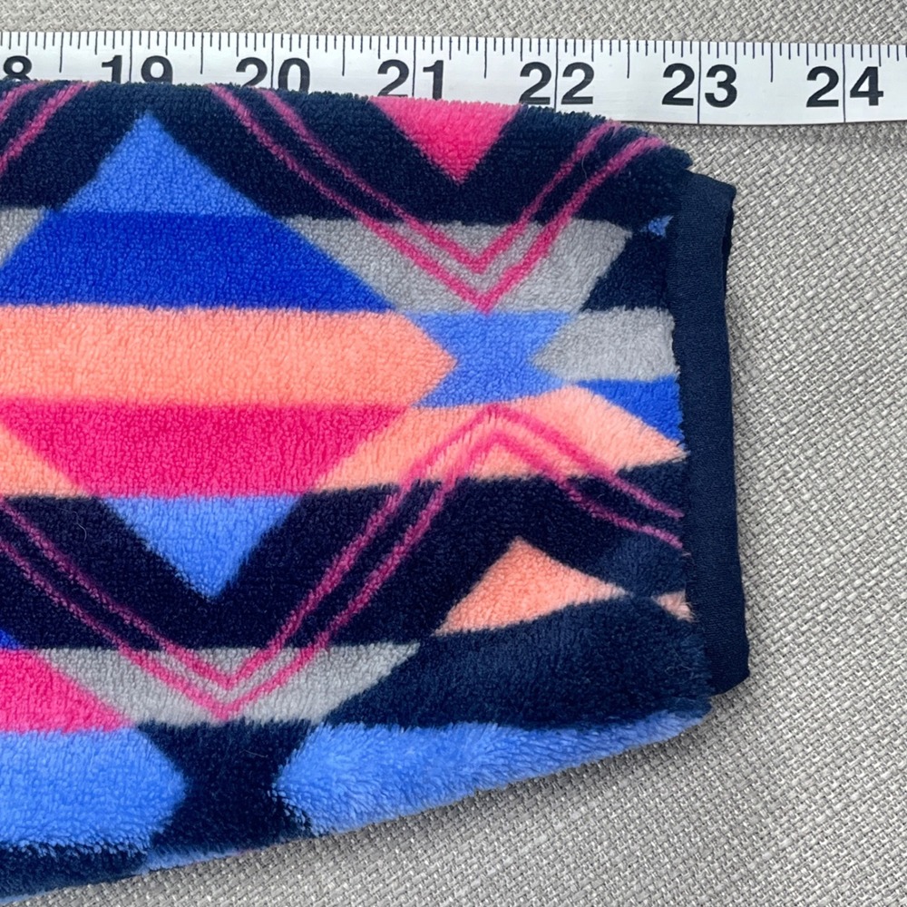 Southern Marsh Fleece Pullover Mens Small Multicolor Geometric Snap Mock Neck - Picture 8 of 8